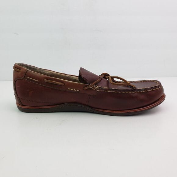 Aldo Mens Size 9.5 Brown Leather Slip On Casual Formal Loafer Shoes